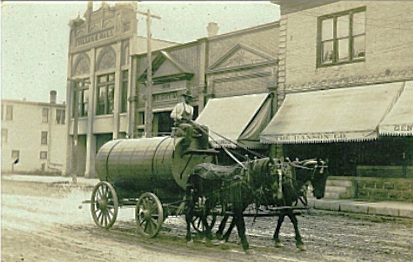 Miles Parker on the Water Wagon about 1907